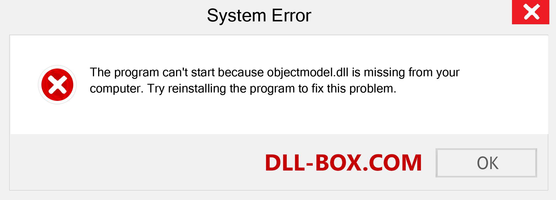  objectmodel.dll file is missing?. Download for Windows 7, 8, 10 - Fix  objectmodel dll Missing Error on Windows, photos, images